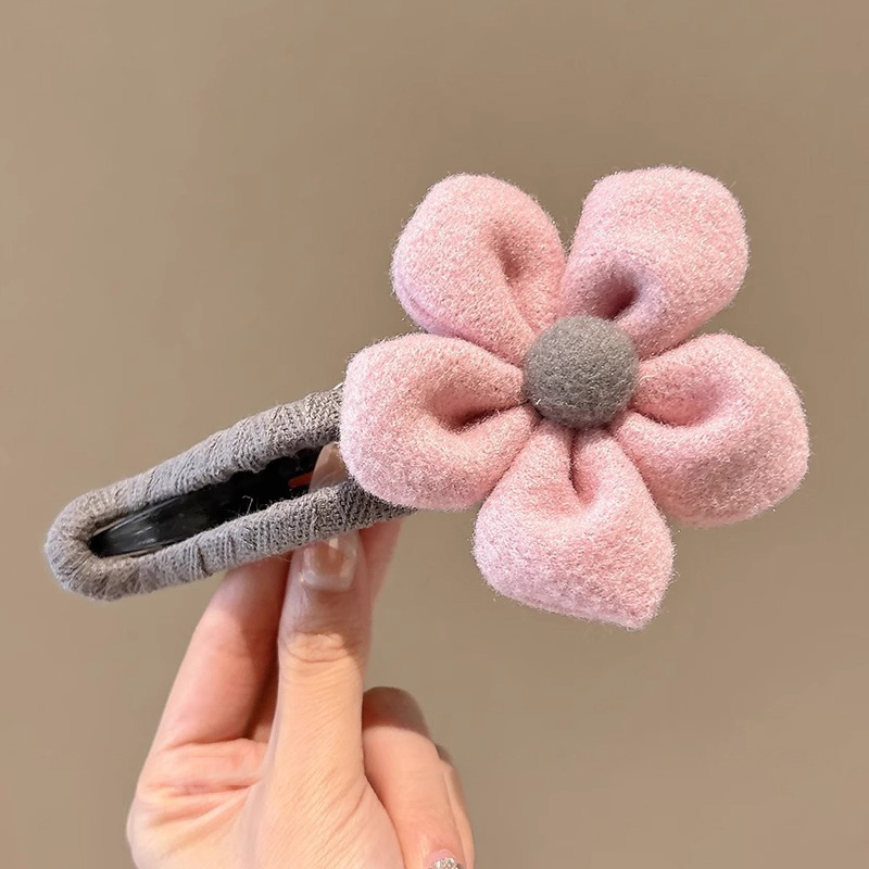 Flores grandes clip de boca de pato para mujeres cabeza trasera clip de cabello de alta sensibilidad más clip lateral agarrar clip de cabello
