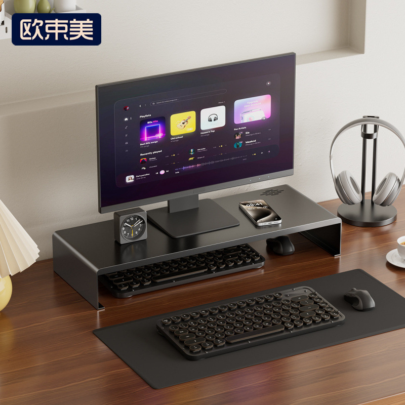 컴퓨터 높은 랙 데스크탑 스토리지 마무리 랙 오피스 데스크톱 모니터 데스크톱 스탠드 스토리지 랙