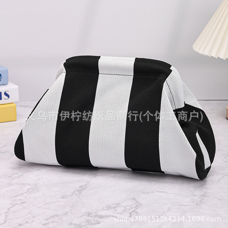 Cross-Border Hot-Selling Knitted Dumpling Clutch Bag, Evening Bag in Dopamine Colors, Multiple Options Available Cross-Border Hot-Selling Knitted Dumpling Clutch Bag, Evening Bag in Dopamine Colors, Multiple Options Available