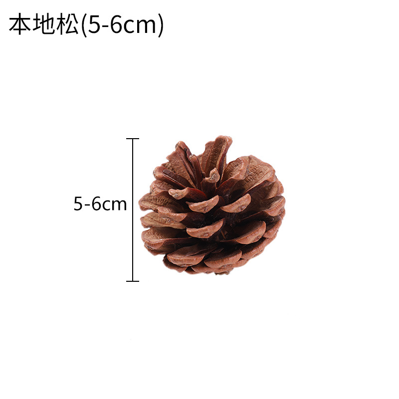 Navidad natural Pino cono árbol de Navidad colgante decoración de vacaciones colgante de Navidad accesorios de tiro guirnalda decoración al por mayor