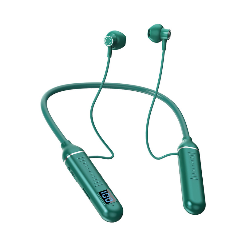 スポーツゲームノイズリダクション首掛けワイヤレスBluetoothヘッドセット超長バッテリー寿命首掛けイヤホンAppleおよびAndroidユニバーサルに適しています|undefined