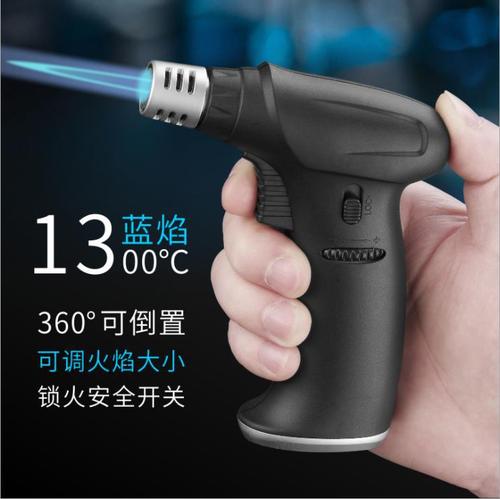 Baking Western cuisine sugar art barbecue handheld inflatable welding torch, upside-down lock flame welding torch lighter, cross-border