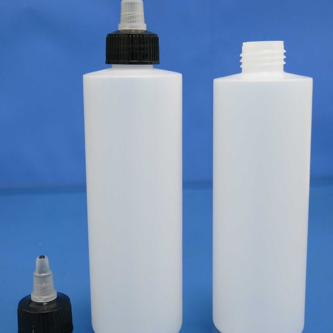 现货半透明250M尖嘴盖瓶墨水瓶挤压方肩瓶