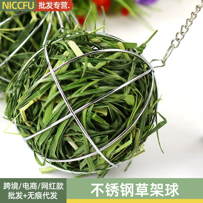 Мяч кролика можно повесить стойку для кормления голландская свинья Тоторо стойка из нержавеющей стали мяч Дракон кошка стойка мяч игрушка волна мяч