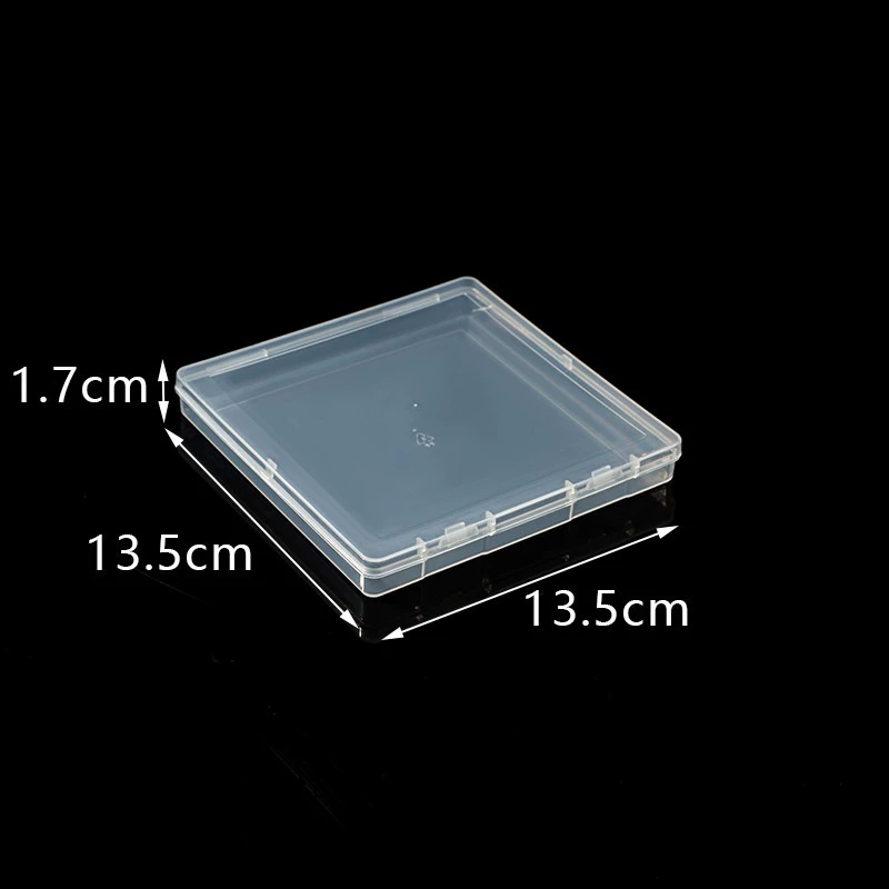 13.5 Квадратная плоская коробка украшения коробка ppp прозрачная упаковочная коробка для хранения плоская коробка Amazon трансграничная 1.7cm