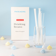 Disposable transparent straws, individually wrapped plastic straws, soy milk beverage straws, manufacturer direct supply