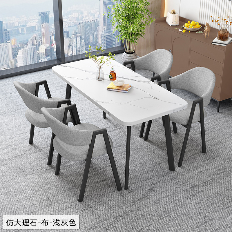 北欧の長方のテーブルは簡単で、業務的に接客します。