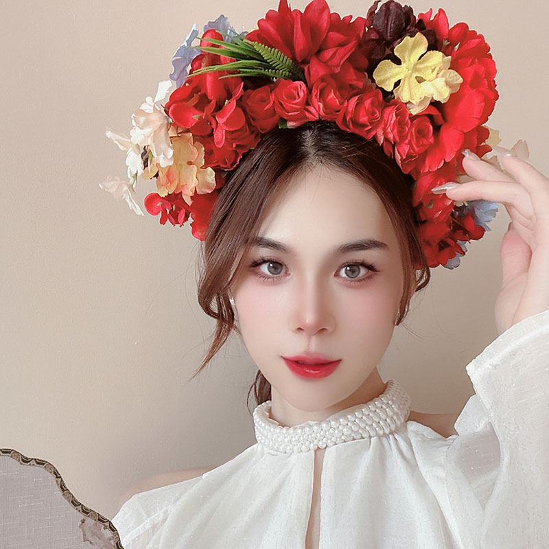 933g Weight Hair Band Hair Accessories Type 1 Piece Quantity Daily Occasion Cloth Material Flower Pattern All Seasons Season Women's Gender Sweet Style Sweet Women's Flower Cloth Hair Band 5