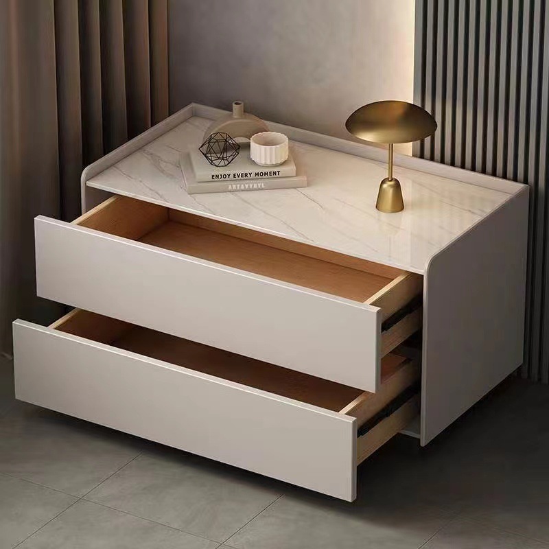 Ampliación del gabinete de la cama de madera maciza enorme simple almacenamiento gabinete de zapatos nuevo moderno dormitorio cabecera armario de almacenamiento italiano