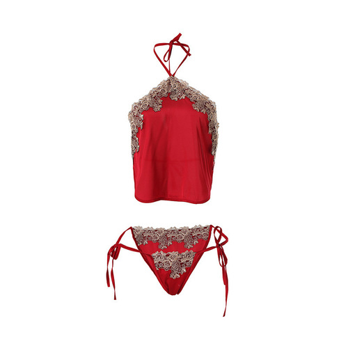 Sexy lingerie, sexy apron, large size strappy pajamas, women's lace uniform, temptation, passion, no need to take off, wholesale lace-up desire