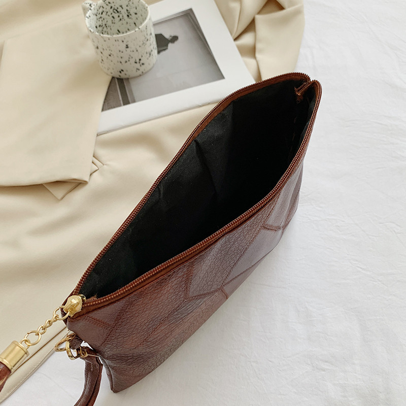 Bolso de hombro vintage para mujer, diseño plisado