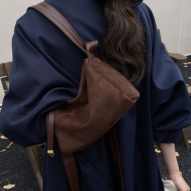 小众复古质感腋下包包女2025新款麂皮绒枕头包简约百搭单肩斜挎包|undefined