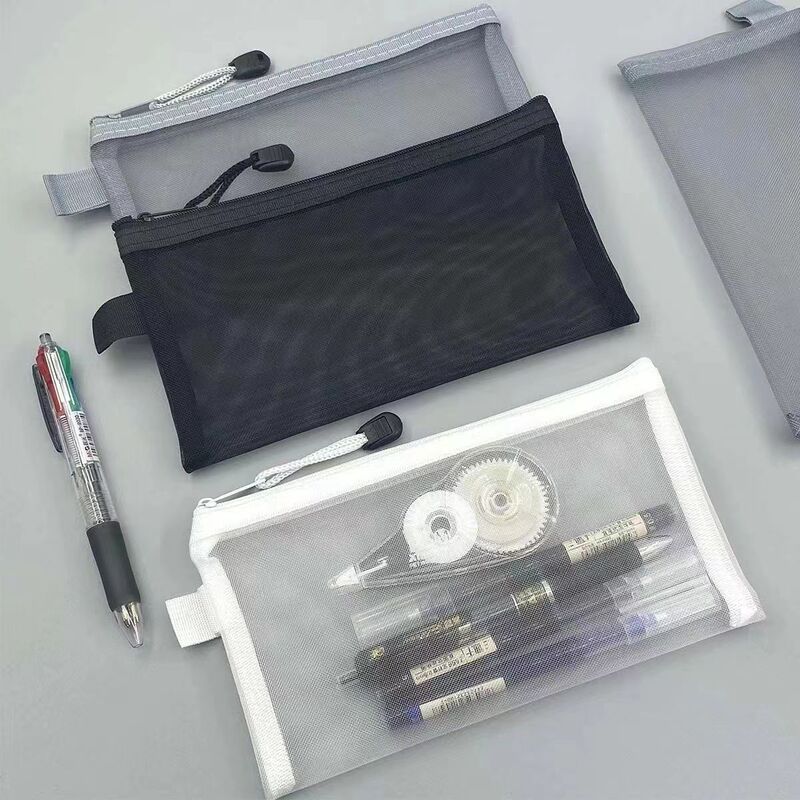 Transparent Pencil Bag Mesh Stationery Bag Admission Ticket Bag Large Capacity Pencil Bag Student Zipper Examination Bag Printable Transparent Pencil Bag Mesh Stationery Bag Admission Ticket Bag Large Capacity Pencil Bag Student Zipper Examination Bag Printable