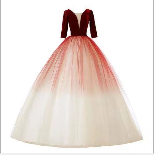 Vestido de noche para banquete 2026, nuevo estilo, lujo ligero, reunión anual, cumpleaños, alta gama, elegante, vestido de anfitriona para mujer