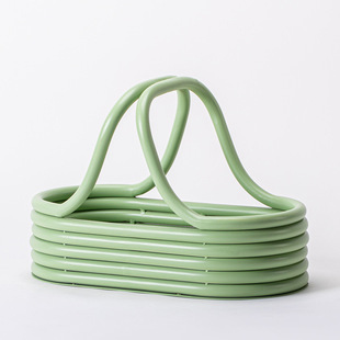 Darchin modern art light green woven fruit plate fruit basket ornaments