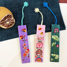 锐意湘绣书签纯手工刺绣出国礼品送老外北京礼物送老师同学伴手礼