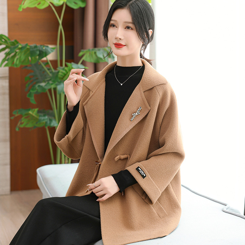 Mother's Autumn Dress Noble Double-sided Cashmere Coat Women's 2024 New Autumn and Winter Fashionable Wool Coat for Middle-aged and Elderly