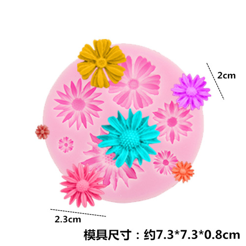 DIY flower shape aromatherapy stone food grade liquid silicone mold soap soap candle resin mold egg