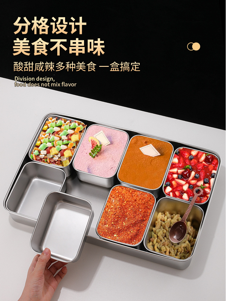 Seasoning box Commercial multi -style seasoning tank stainless steel…