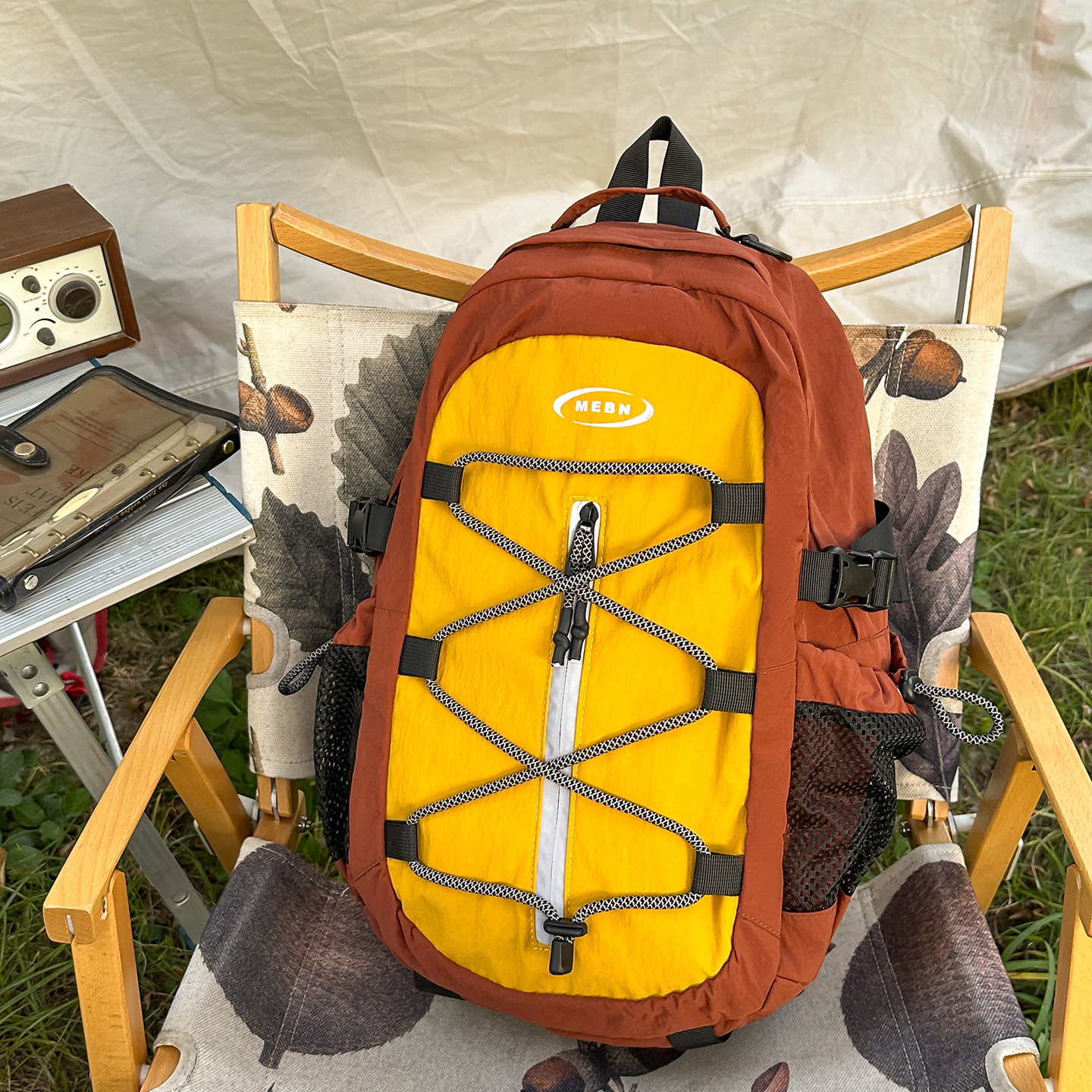 Mochila de Senderismo y Montañismo de Nylon, Transpirable, para Deportes al Aire Libre