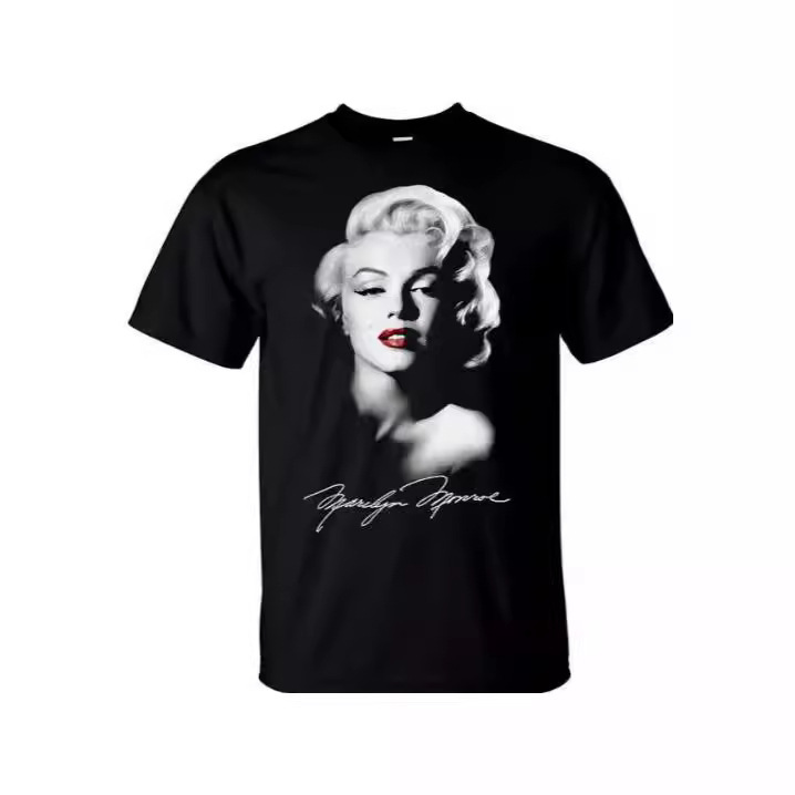American AcTress Marilyn MOnrOe 3D PrinTeD T ShirT O-neck ShOrT Sleeve Unisex T ShirT New