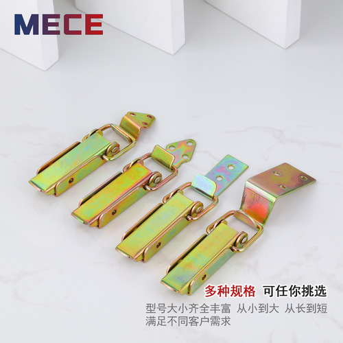 Stainless steel long buckle wooden box accessories packaging box lock transport box flight box hook buckle box lock car buckle