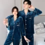 冬款男女蕾丝长袖家居服