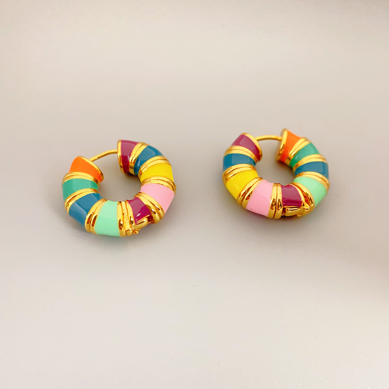 Fashion Geometric Copper Plating Earrings 1 Pair