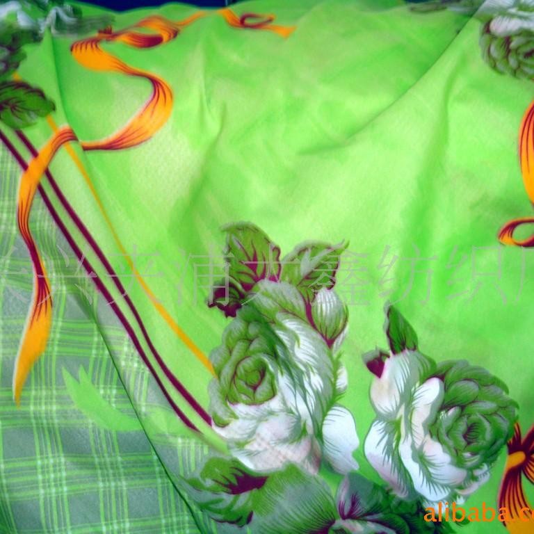 厂家直供印花桃皮绒印花面料可订任意磨毛桃皮绒宽幅