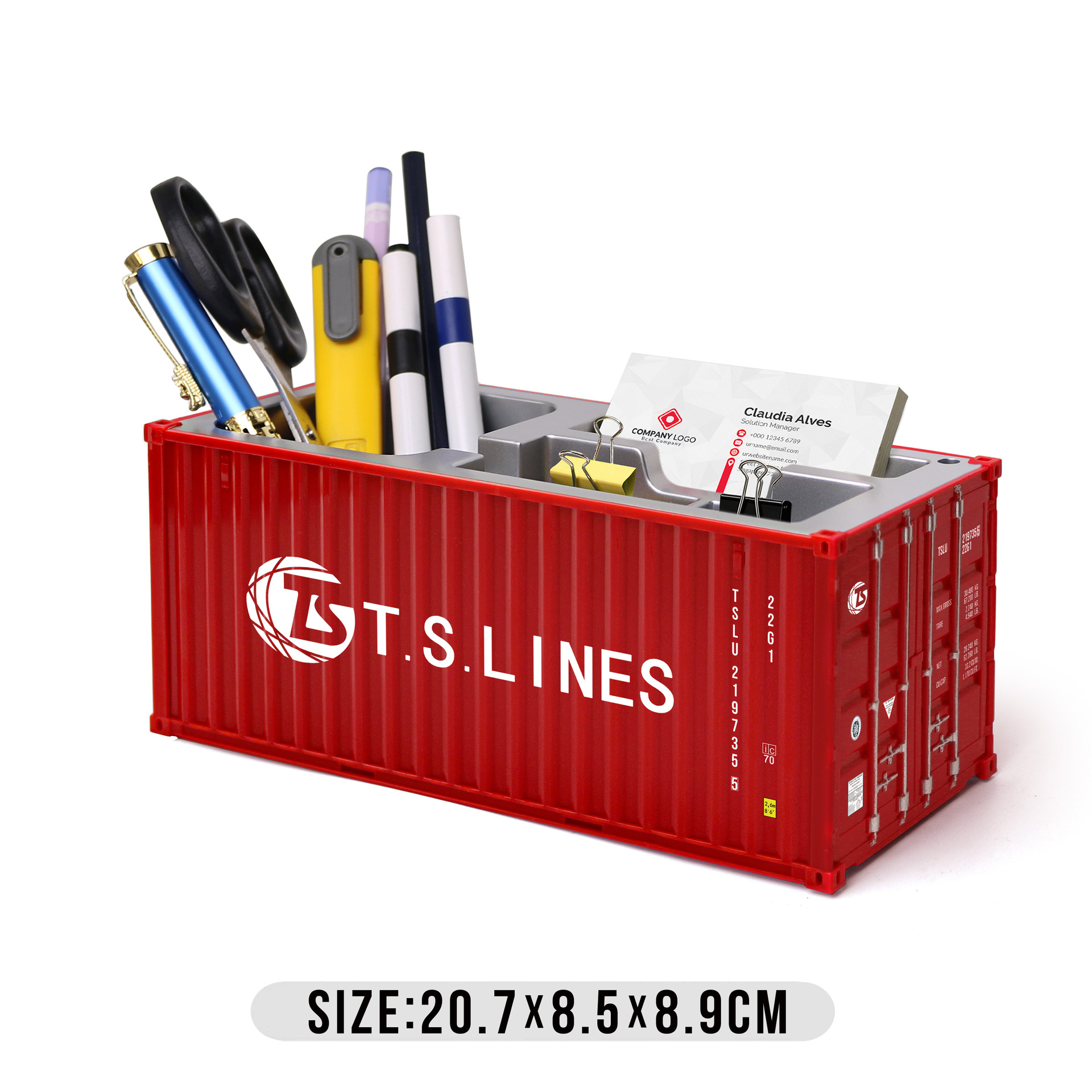 Caja de tarjetas de visita de Dexiang Pen Holder