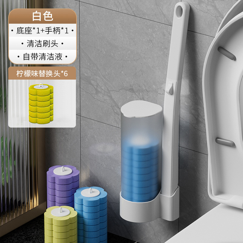 使い捨てトイレブラシセットインターネットセレブモデル家庭用死角なしトイレブラシ浴室トイレ掃除用品|undefined