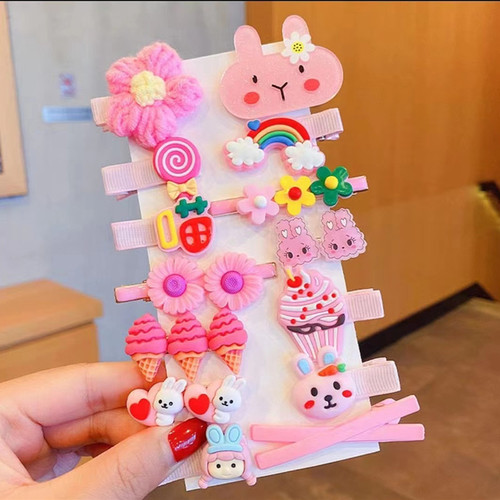 Cute Children Hair Clips New Trend Baby Hair Accessories Girl Short Hair Fringe Clips Hairpins Princess Cartoon Headbands