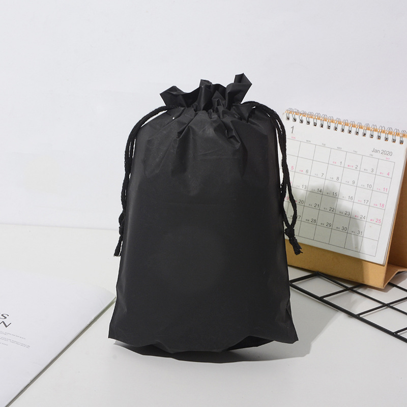 Bolsas con cordón al por mayor, transparentes, esmeriladas, de plástico, para almacenamiento de ropa y zapatos, en stock, bolsas de embalaje impermeables