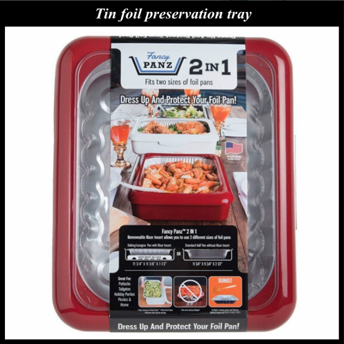 2 in 1 foil Fancy panz наружная оловянная бумага для хранения свежей коробки для пикника тарелка жестяная бумага для хранения свежей чаши поднос