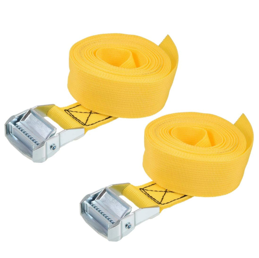 厂家直供4m货物捆绑带锌合金压扣绑带重物拉紧带简易压扣快速绑带