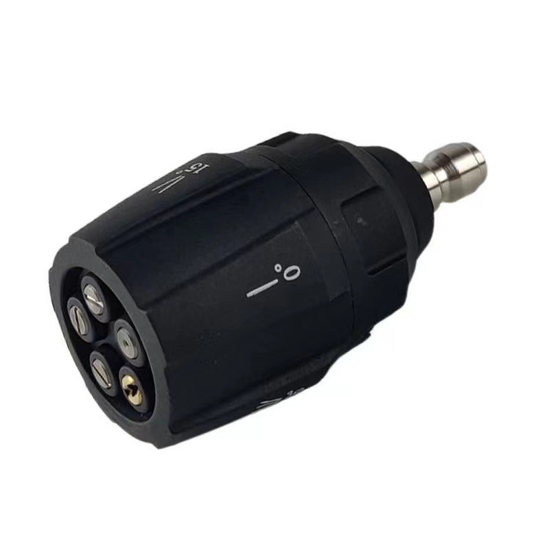 High-pressure washer with a 5-in-1 fan-shaped and straight-line nozzle, 1/4 quick-connect spray gun head for car washing