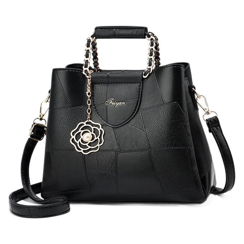 Bolsa de mano colección de bolsas de hombro empalmadas bolsas de moda de alta capacidad bolsas de madre bolsas Taizhou bolsas de comercio exterior