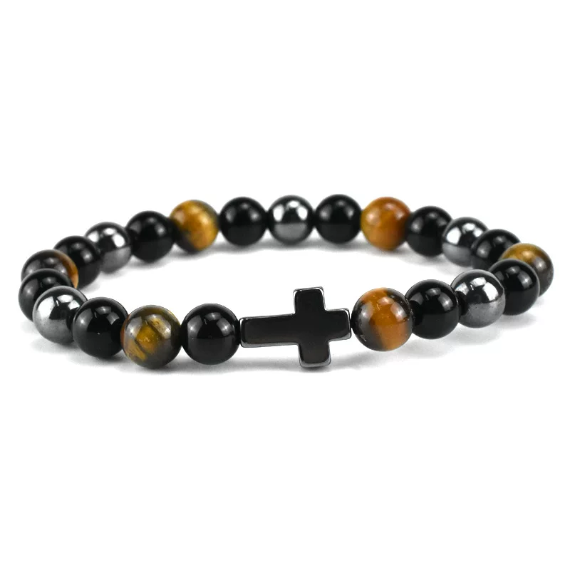 Агатовый бус bracelet браслет для мужчин и женщин эластичный ремешок для любимого