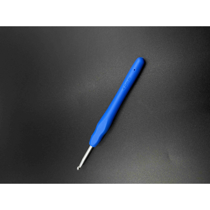 Juego de Agujas de Ganchillo de Aluminio con Mango de Plástico para Tejer Suéteres