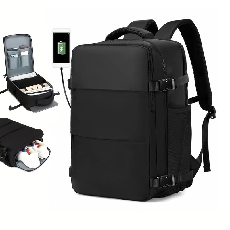 Mochila transfronteriza para hombres y mujeres, de gran capacidad, multifuncional, clasificación en seco y húmedo, viajes de negocios, impermeable, sensación avanzada, mochila para mamá