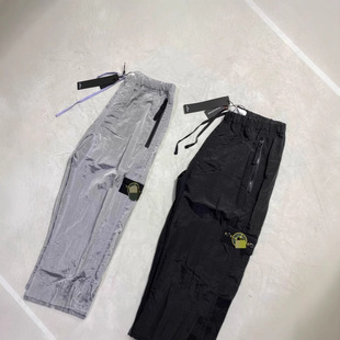Stone Independent European and American Style New Metal Nylon Casual Pants for Men and Women Outdoor Loose Pocket Trendy Brand Pants