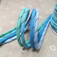 WBZ75MM Reflective Round Rope with 32 Spools of Polyester Core Rope for Jump Rope, Leisure and Sports, Night Glow and Fluorescent