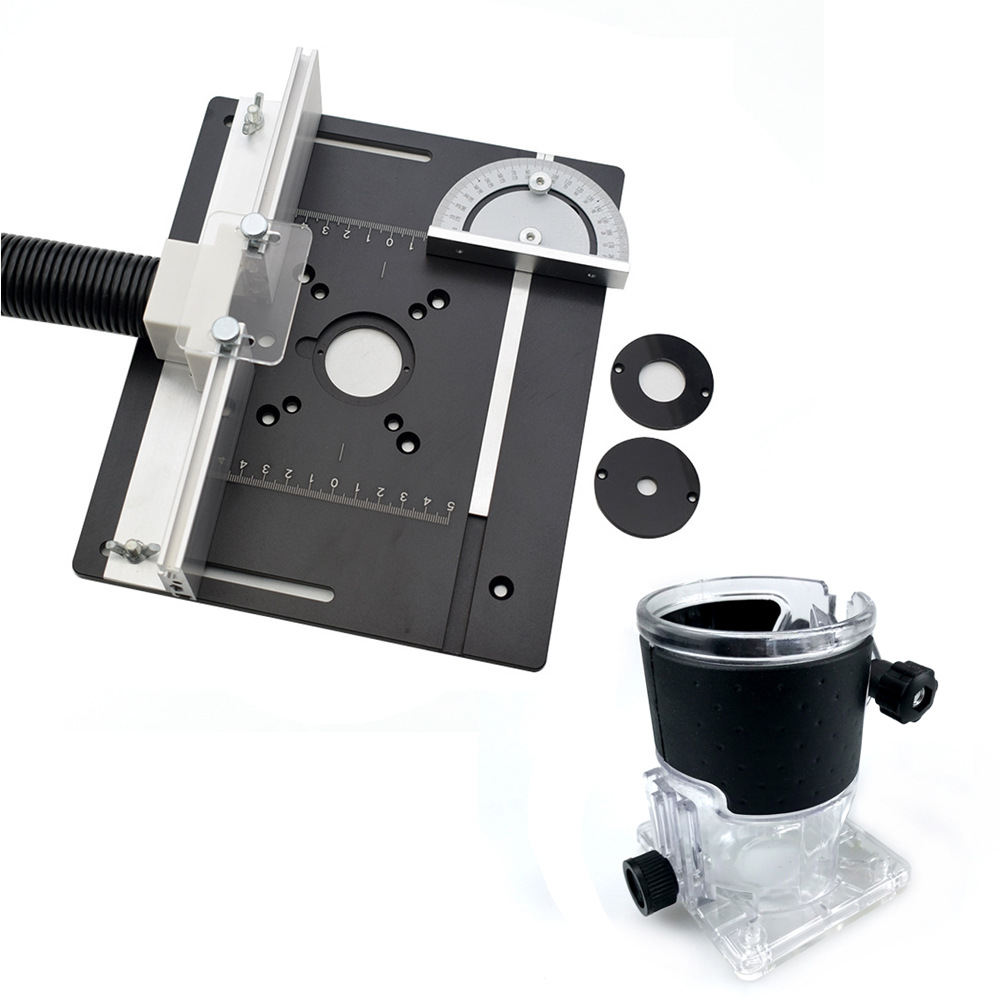 Aleación de aluminio máquina grabado Flip placa (negro) + cubierta transparente