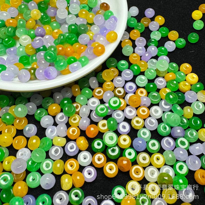 エメラルド 3 色 6 × 3 ミリメートルそろばんビーズルースビーズ卸売 DIY 翡翠ジュエリーブレスレットネックレススペーサーアクセサリー卸売|undefined