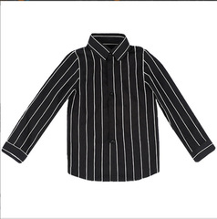 春秋純棉兒童白色襯衣男童長袖襯衫兒童西裝配套打底襯衣百搭批發