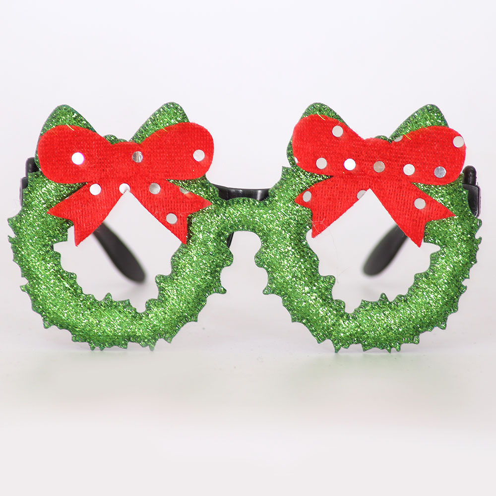 Gfas de mariposa transfronterizas, decoraciones de navidad, gafas de navidad, decoraciones de fiesta para niños, gafas de mariposa