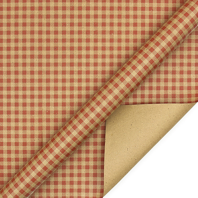 Suministro transfronterizo de papel de regalo navideño retro, papel tapiz a cuadros rojo dulce navideño, papel de fondo, papel para envolver regalos image 10