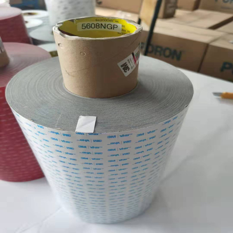 现货供应3M5608NGF灰色泡棉胶带 VHB铭牌挂钩汽车双面胶模切沖型