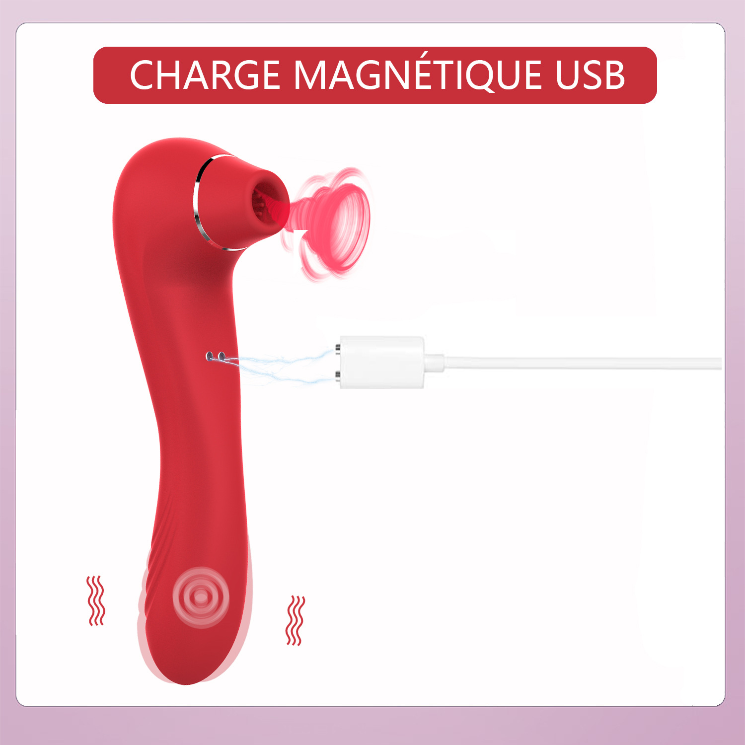 10 Frequency Vibrating Female Masturbation Massager Honey Bean Sucking Magnetic Charging Silicone Vibrator For Adults_voghion.com