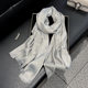 New Spring Imitation Silk Fashion All-match Scarf Long Shawl Women's Love Simple All-match Silk Scarf Women's Tencel Cotton